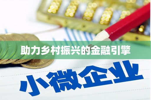 玛家助力乡村振兴的金融引擎