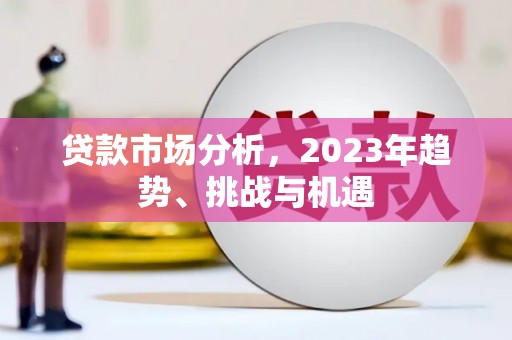 玛家贷款市场分析，2023年趋势、挑战与机遇