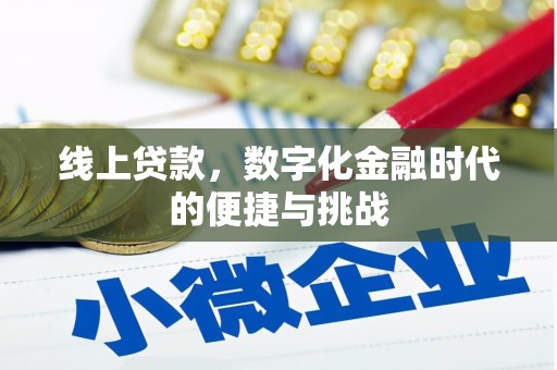 玛家线上贷款，数字化金融时代的便捷与挑战