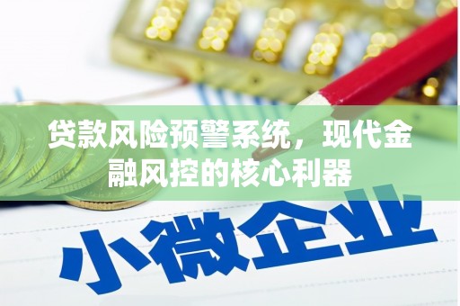 玛家贷款风险预警系统，现代金融风控的核心利器