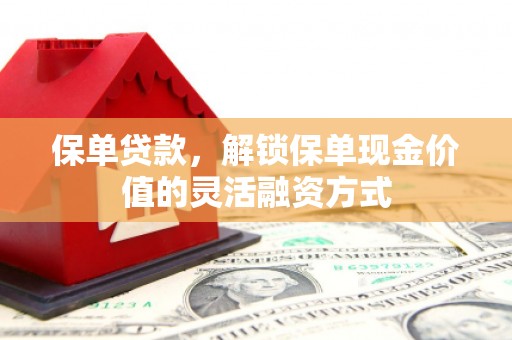 玛家保单贷款，解锁保单现金价值的灵活融资方式