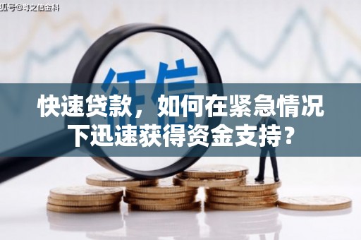 玛家快速贷款，如何在紧急情况下迅速获得资金支持？