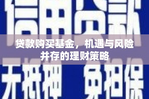 玛家贷款购买基金，机遇与风险并存的理财策略