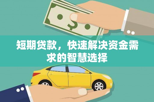 玛家短期贷款，快速解决资金需求的智慧选择