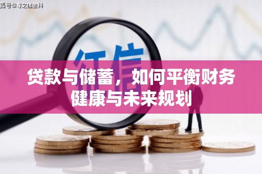 玛家贷款与储蓄，如何平衡财务健康与未来规划