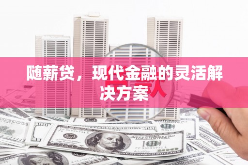 玛家随薪贷，现代金融的灵活解决方案