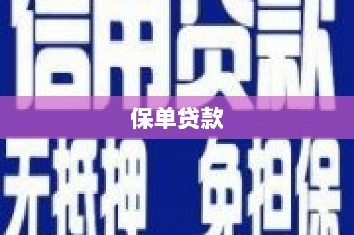 玛家保单贷款