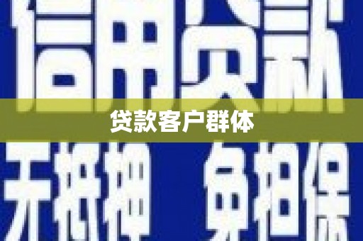 玛家贷款客户群体