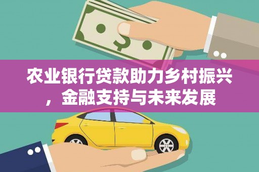 玛家农业银行贷款助力乡村振兴，金融支持与未来发展