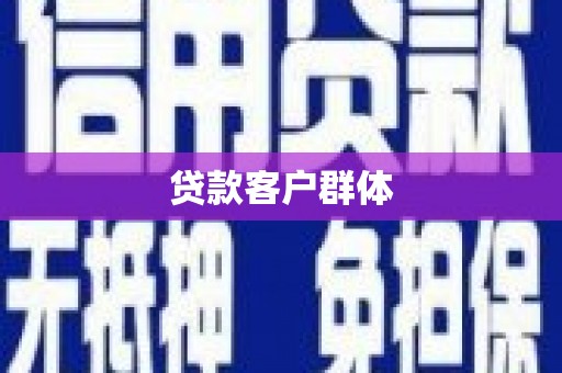 玛家贷款客户群体