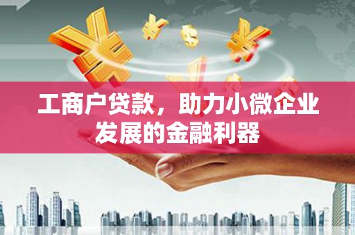 玛家工商户贷款，助力小微企业发展的金融利器