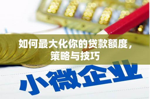 玛家如何最大化你的贷款额度，策略与技巧