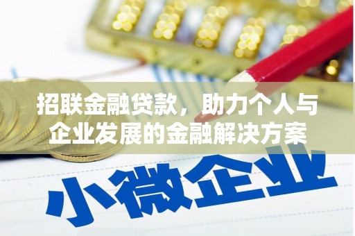 玛家招联金融贷款，助力个人与企业发展的金融解决方案