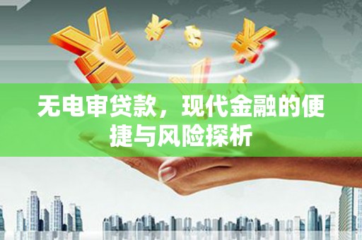 玛家无电审贷款，现代金融的便捷与风险探析