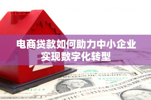 玛家电商贷款如何助力中小企业实现数字化转型