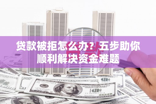 玛家贷款被拒怎么办？五步助你顺利解决资金难题