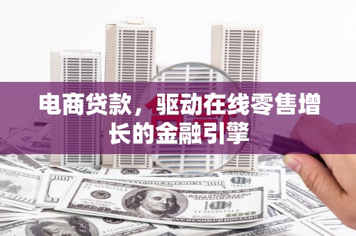 玛家电商贷款，驱动在线零售增长的金融引擎