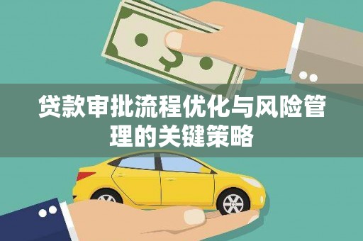 玛家贷款审批流程优化与风险管理的关键策略