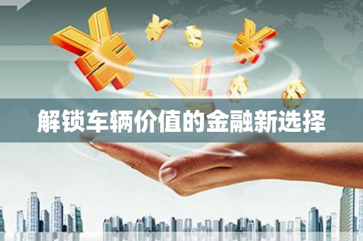 玛家解锁车辆价值的金融新选择