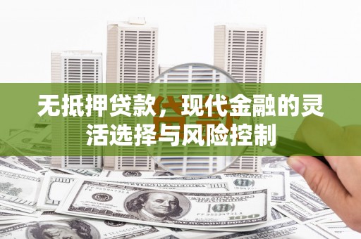玛家无抵押贷款，现代金融的灵活选择与风险控制