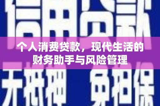 玛家个人消费贷款，现代生活的财务助手与风险管理