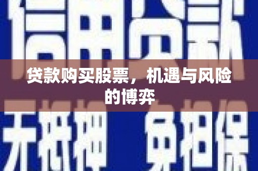 玛家贷款购买股票，机遇与风险的博弈