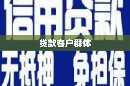 玛家贷款客户群体