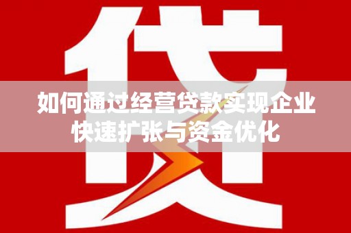 玛家如何通过经营贷款实现企业快速扩张与资金优化