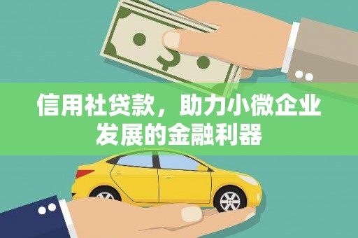 玛家信用社贷款，助力小微企业发展的金融利器
