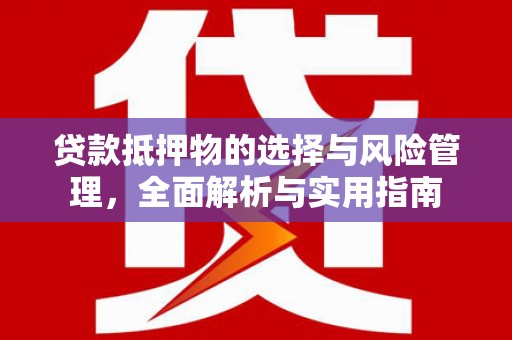 玛家贷款抵押物的选择与风险管理，全面解析与实用指南