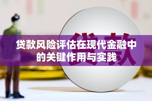 玛家贷款风险评估在现代金融中的关键作用与实践