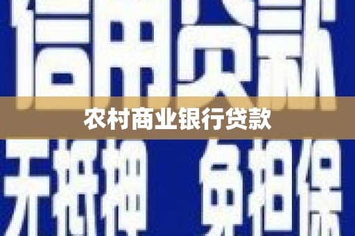 玛家农村商业银行贷款