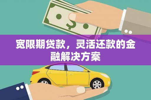 玛家宽限期贷款，灵活还款的金融解决方案