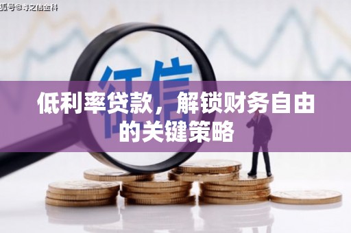 玛家低利率贷款，解锁财务自由的关键策略