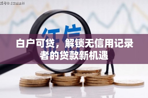 玛家白户可贷，解锁无信用记录者的贷款新机遇