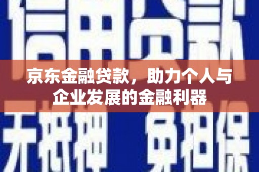 玛家京东金融贷款，助力个人与企业发展的金融利器