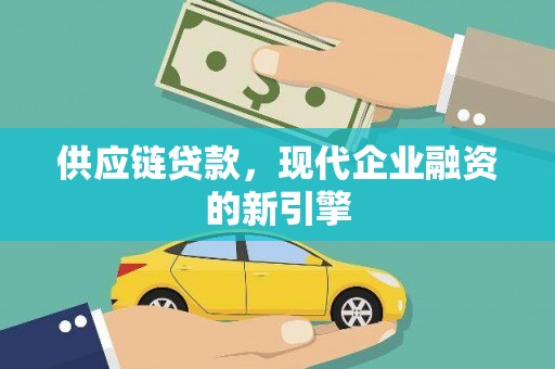 玛家供应链贷款，现代企业融资的新引擎
