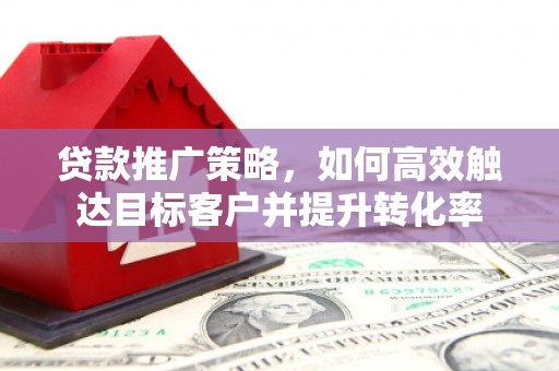 玛家贷款推广策略，如何高效触达目标客户并提升转化率