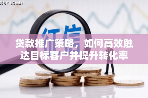玛家贷款推广策略，如何高效触达目标客户并提升转化率