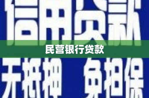 玛家民营银行贷款