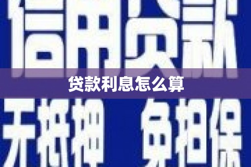 玛家贷款利息怎么算