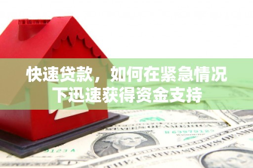 玛家快速贷款，如何在紧急情况下迅速获得资金支持