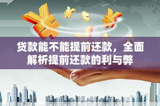 玛家贷款能不能提前还款，全面解析提前还款的利与弊