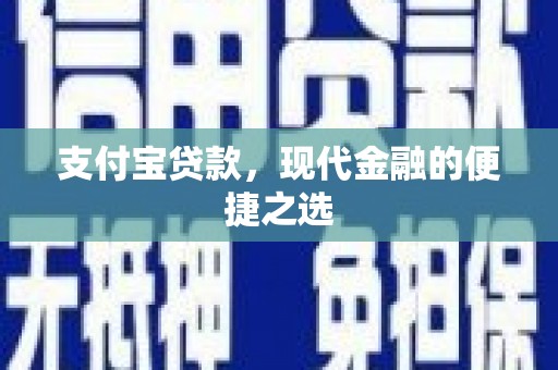 玛家支付宝贷款，现代金融的便捷之选