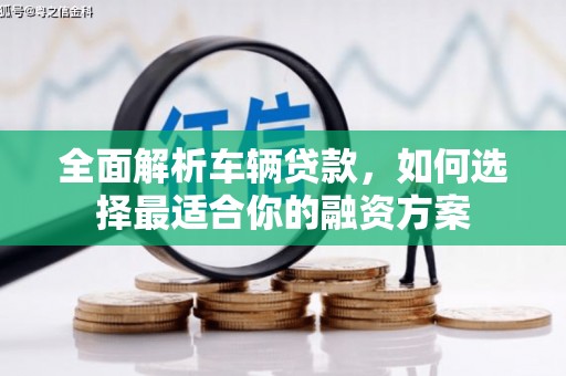 玛家全面解析车辆贷款，如何选择最适合你的融资方案