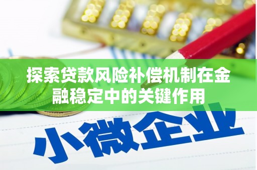 玛家探索贷款风险补偿机制在金融稳定中的关键作用