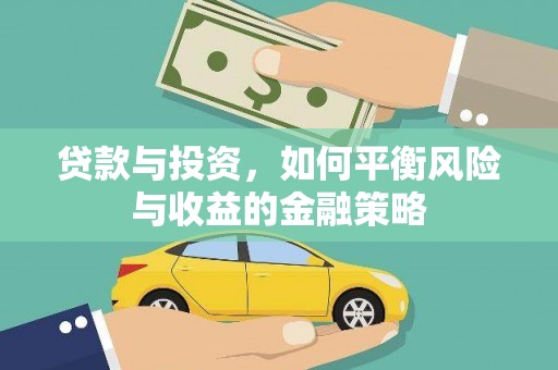 玛家贷款与投资，如何平衡风险与收益的金融策略