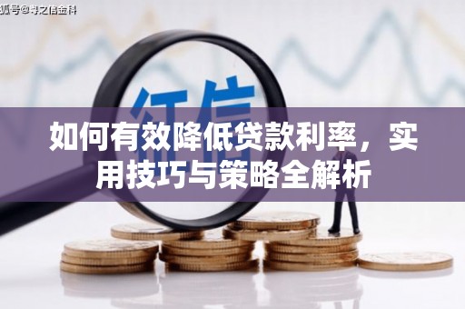 玛家如何有效降低贷款利率，实用技巧与策略全解析