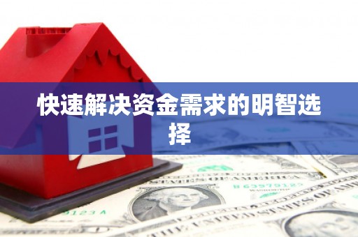 玛家快速解决资金需求的明智选择