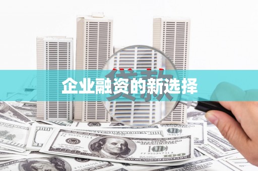 玛家企业融资的新选择